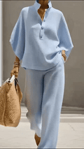 Plus Size Friendly Women’s Waffle Two-Piece Set