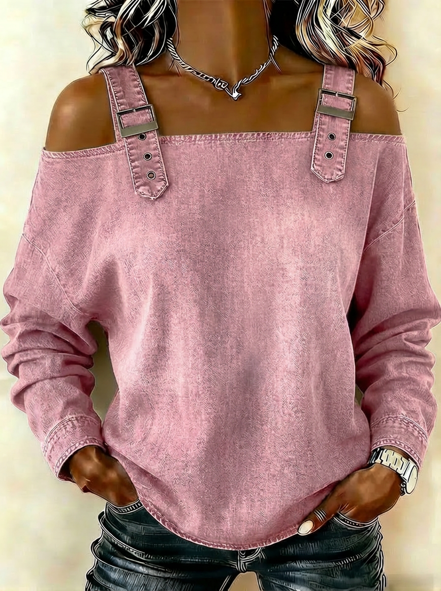 Women’s sleeveless denim shirt
