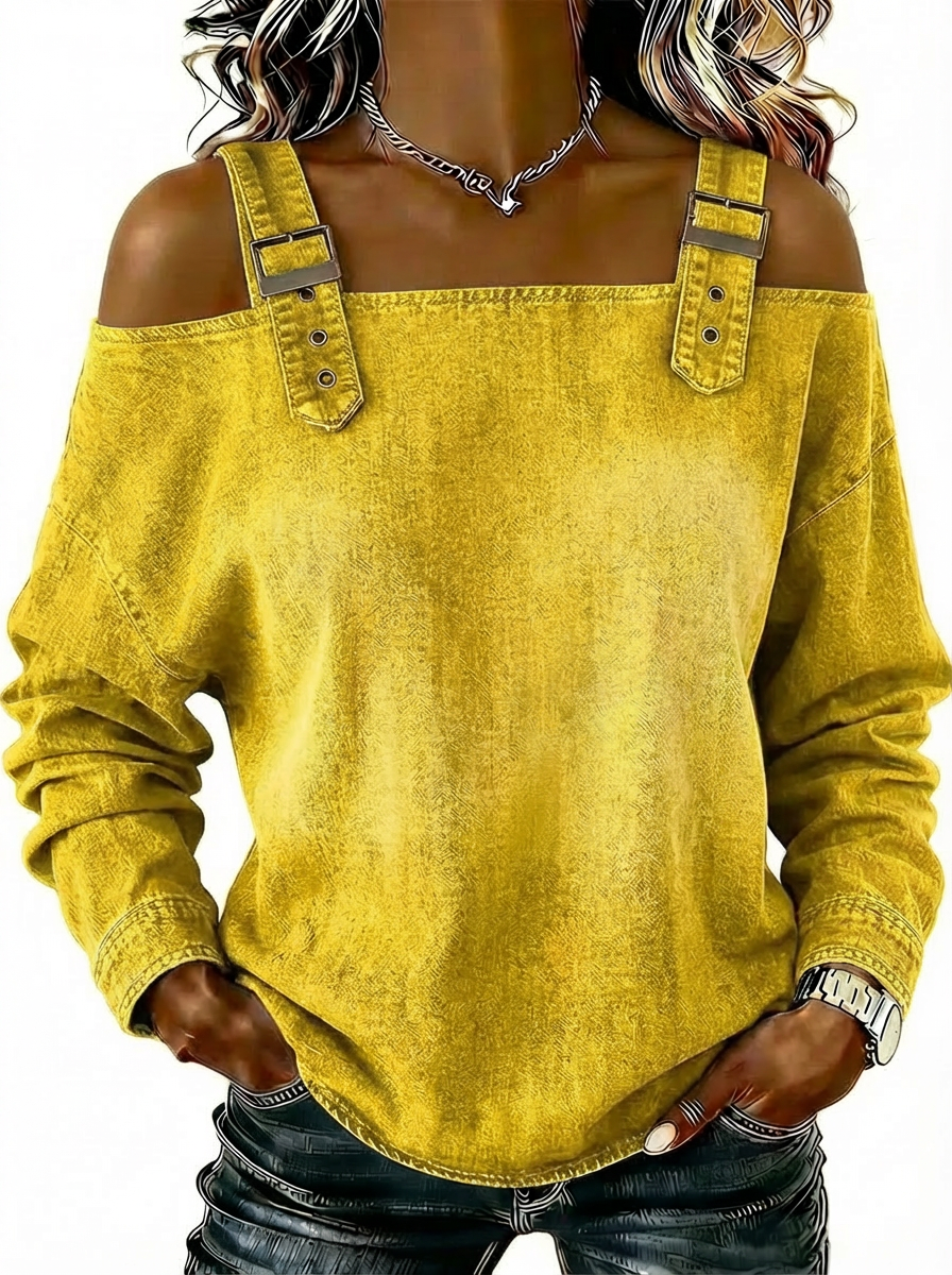 Women’s sleeveless denim shirt