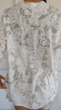 Women’s Casual Printed Shirt with Patch Pockets and Sequins
