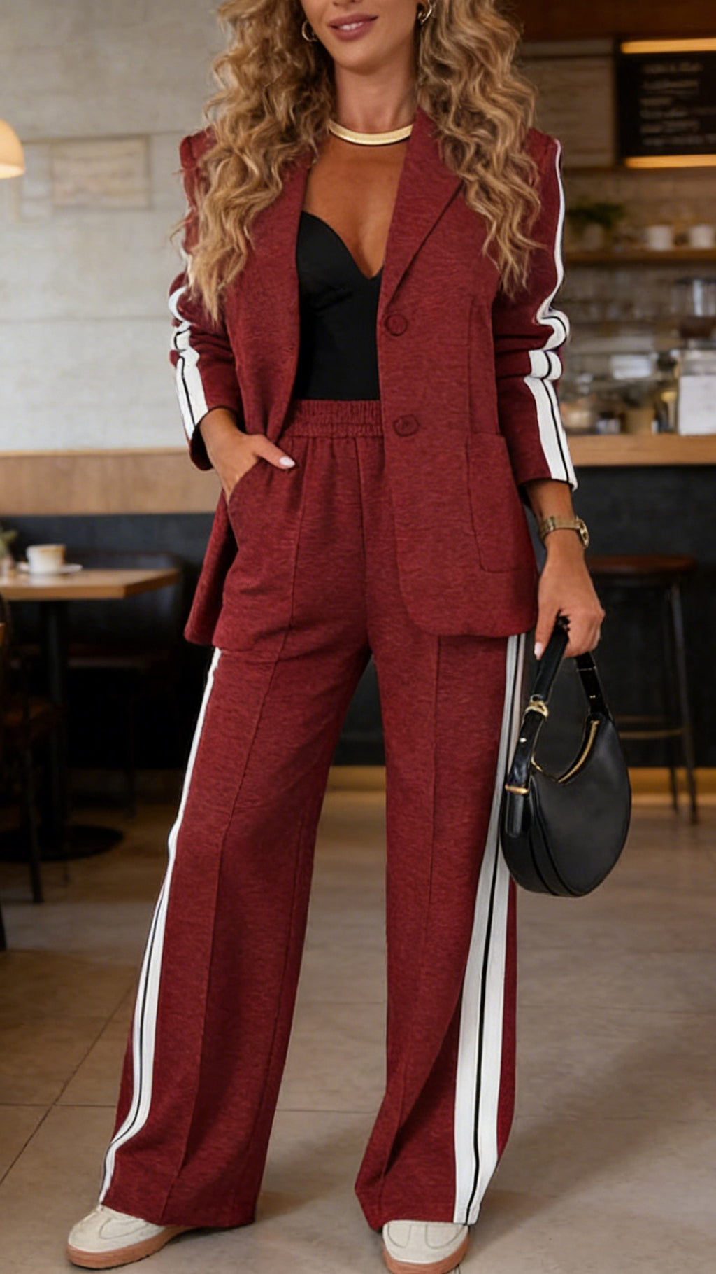 Women’s Lapel Long Sleeve Casual Suit