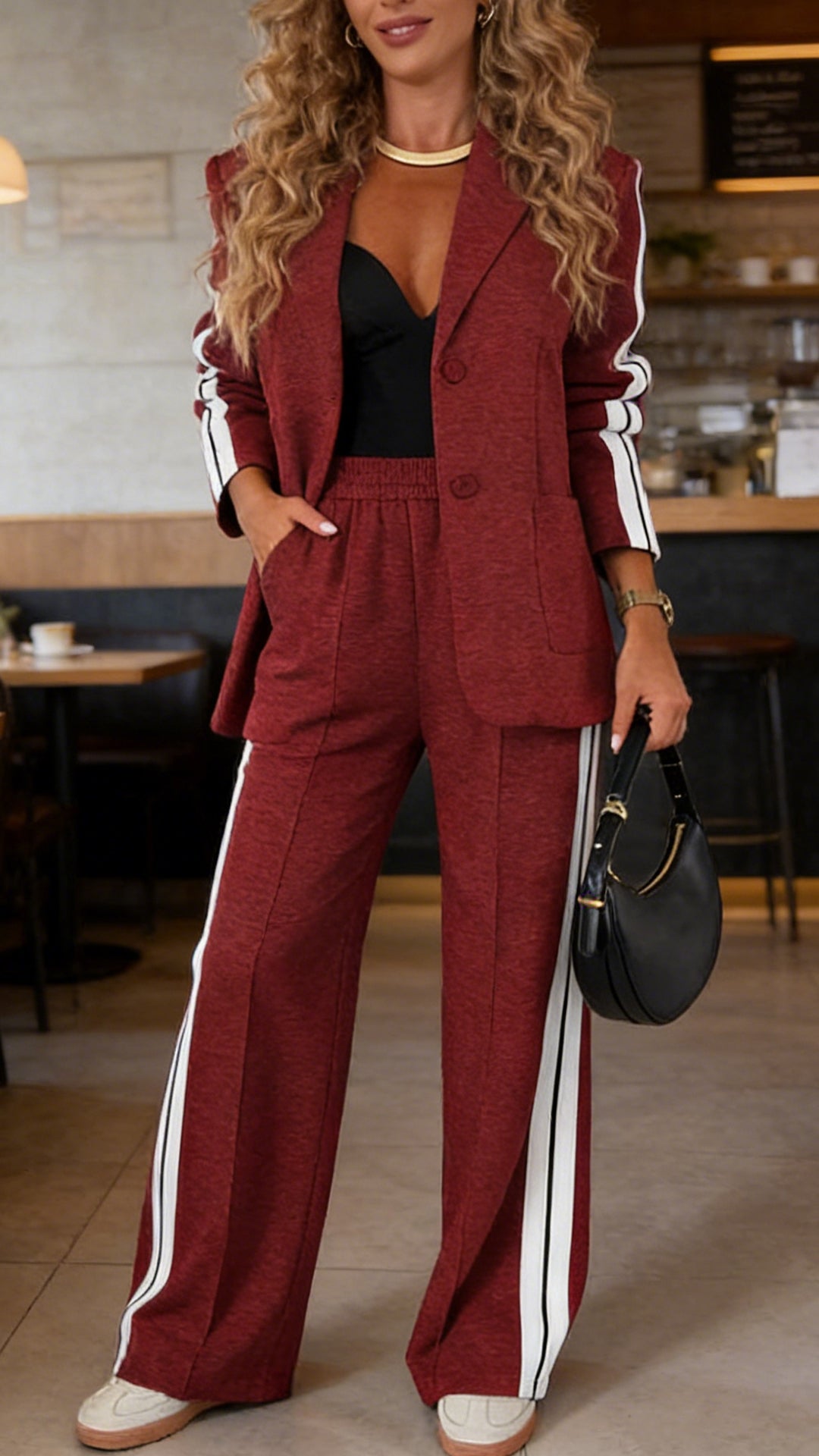 Women’s Lapel Long Sleeve Casual Suit