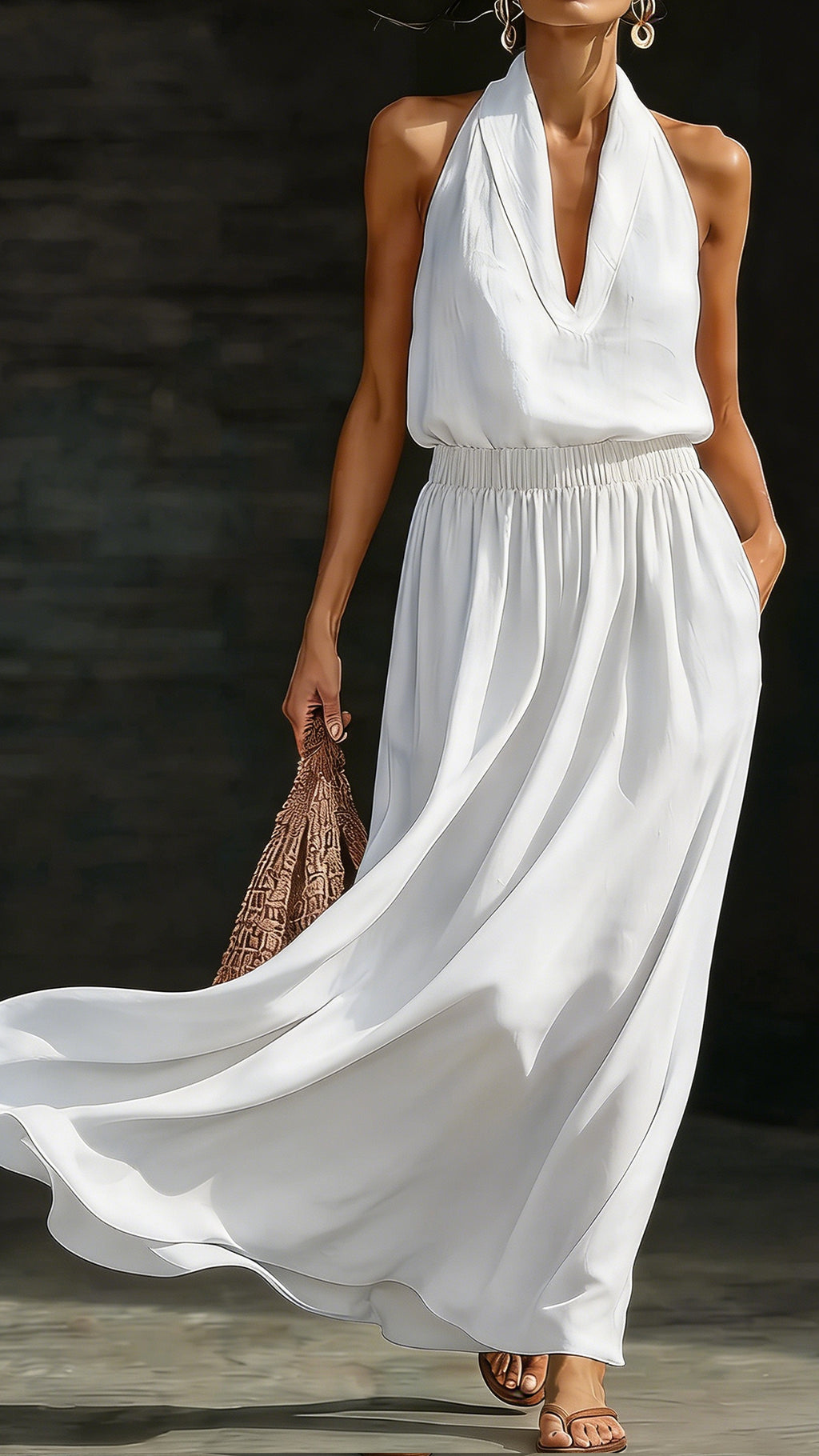 Plus-Size Friendly: Casual, Comfortable, and Minimalist Linen Two-Piece Set (Top & Skirt)