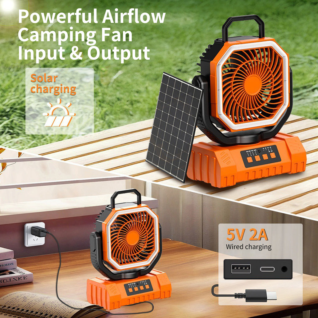 Portable Oscillating Camping Fan