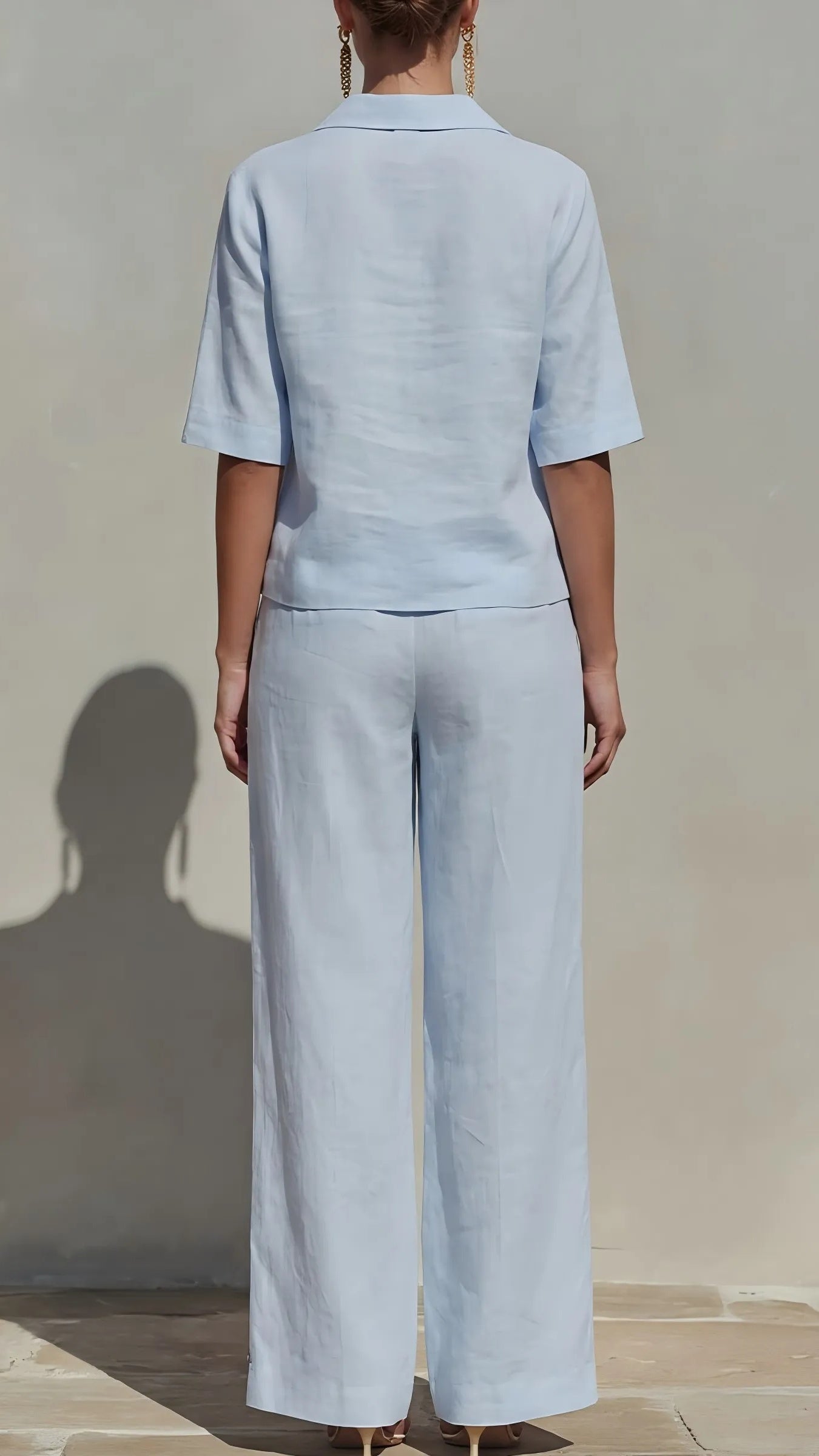 New Arrivals🔥Women’s Solid Cotton Linen Two-Piece Set
