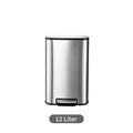 Garvee 8 Gallon Stainless Steel Kitchen Trash Can 30L Rectangular Step Garbage Bin With Soft Close Lid And Fingerprint Resistant Surface Silver