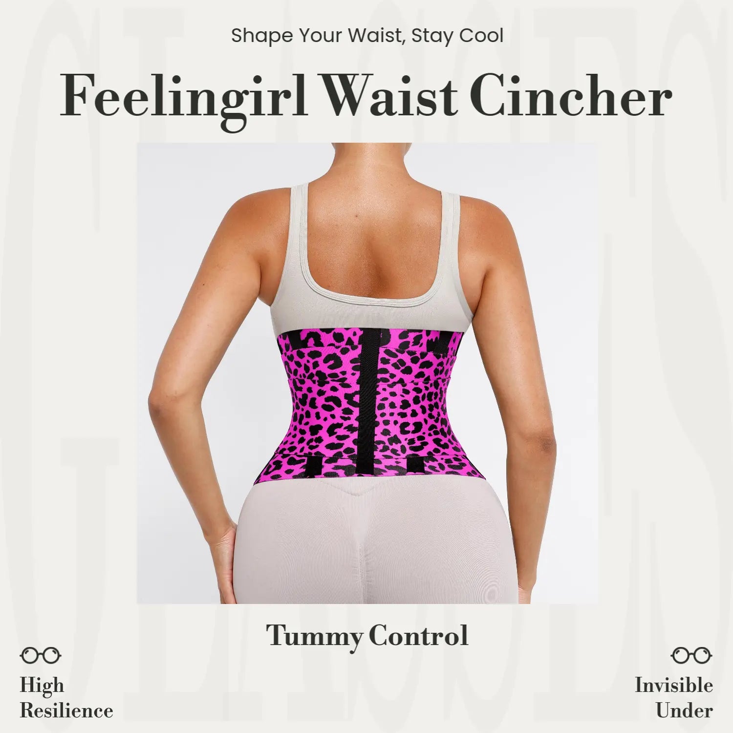 Waist-cinching shapewear with tummy control, three-layer wrapping, comfortable women's nylon fabric, adjustable, multiple colors available, suitable for holiday wear, comfortable women's fabric, sexy shaping waist belt.