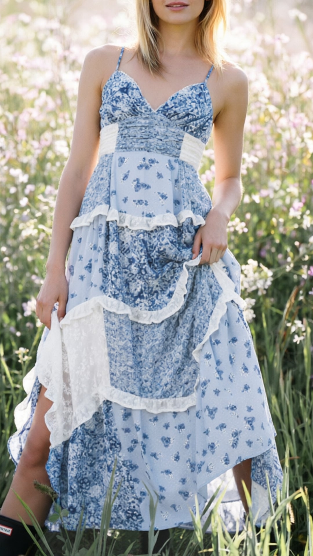 Women’s Floral Patchwork Cami Dress