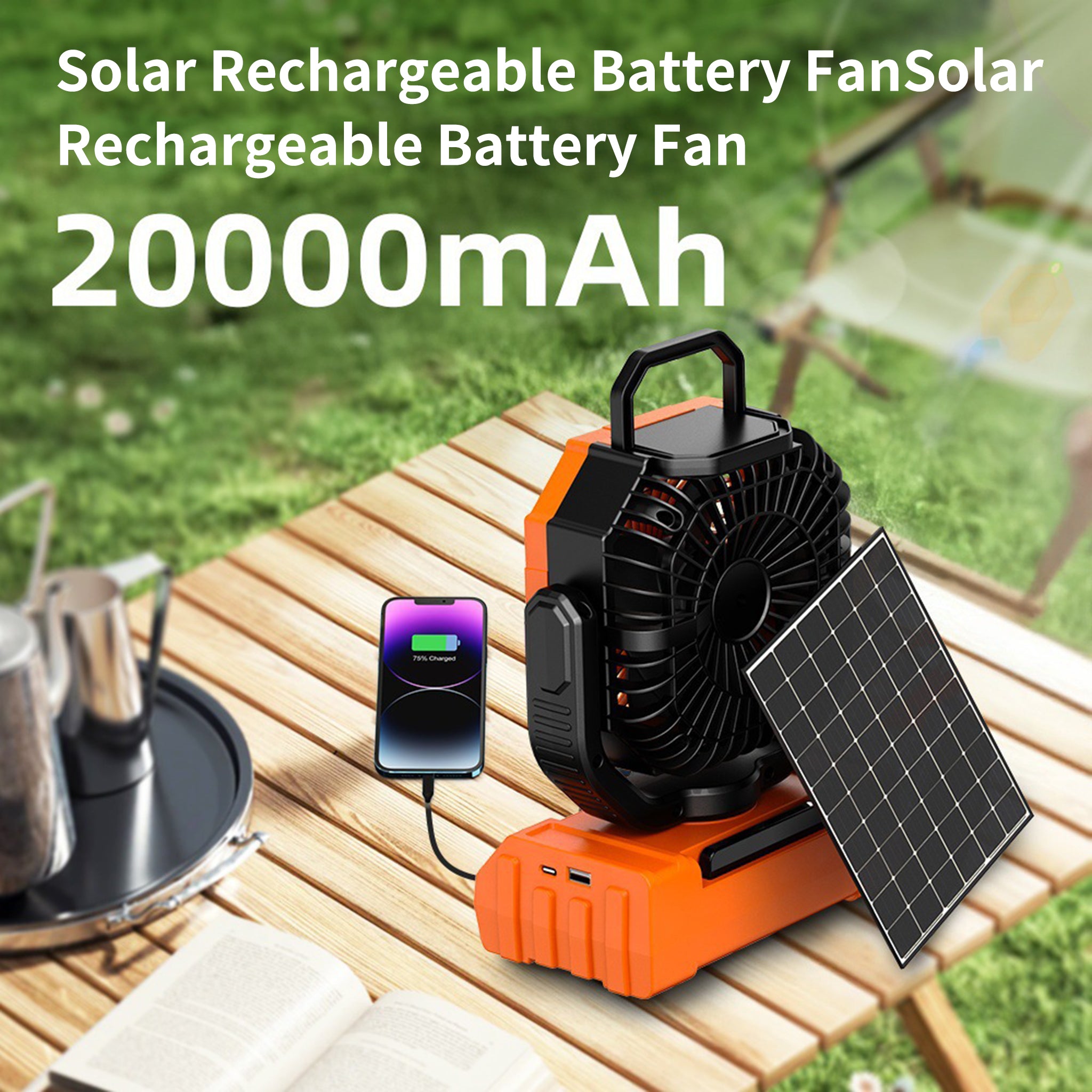 Portable Oscillating Camping Fan