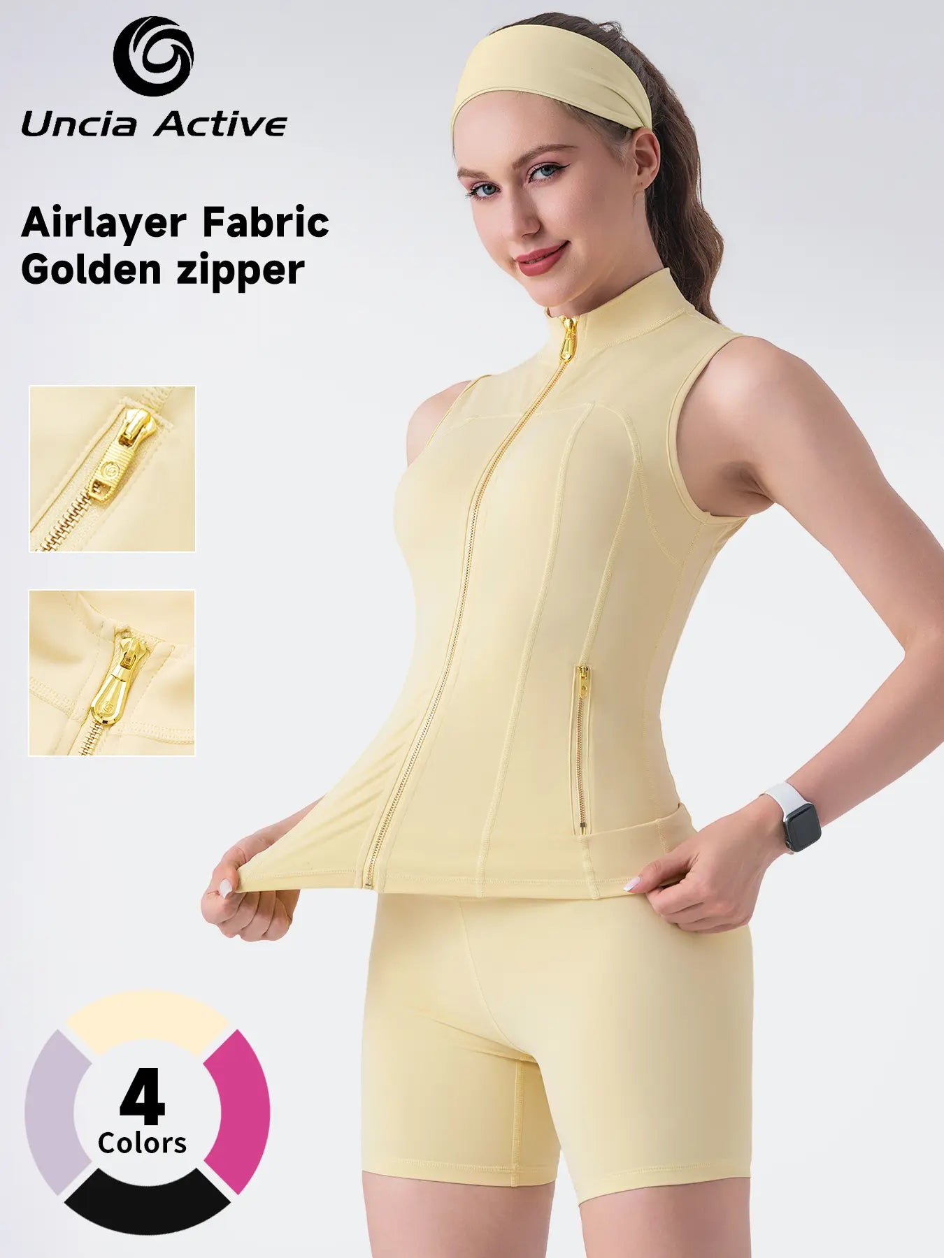 Women's tracksuit | High-elastic spandex | Fitness/Yoga | Airy fabric | Available in 4 colors