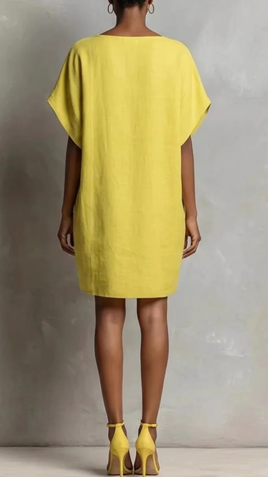 Women’s Cotton-Blend Boat Neck Straight Dress