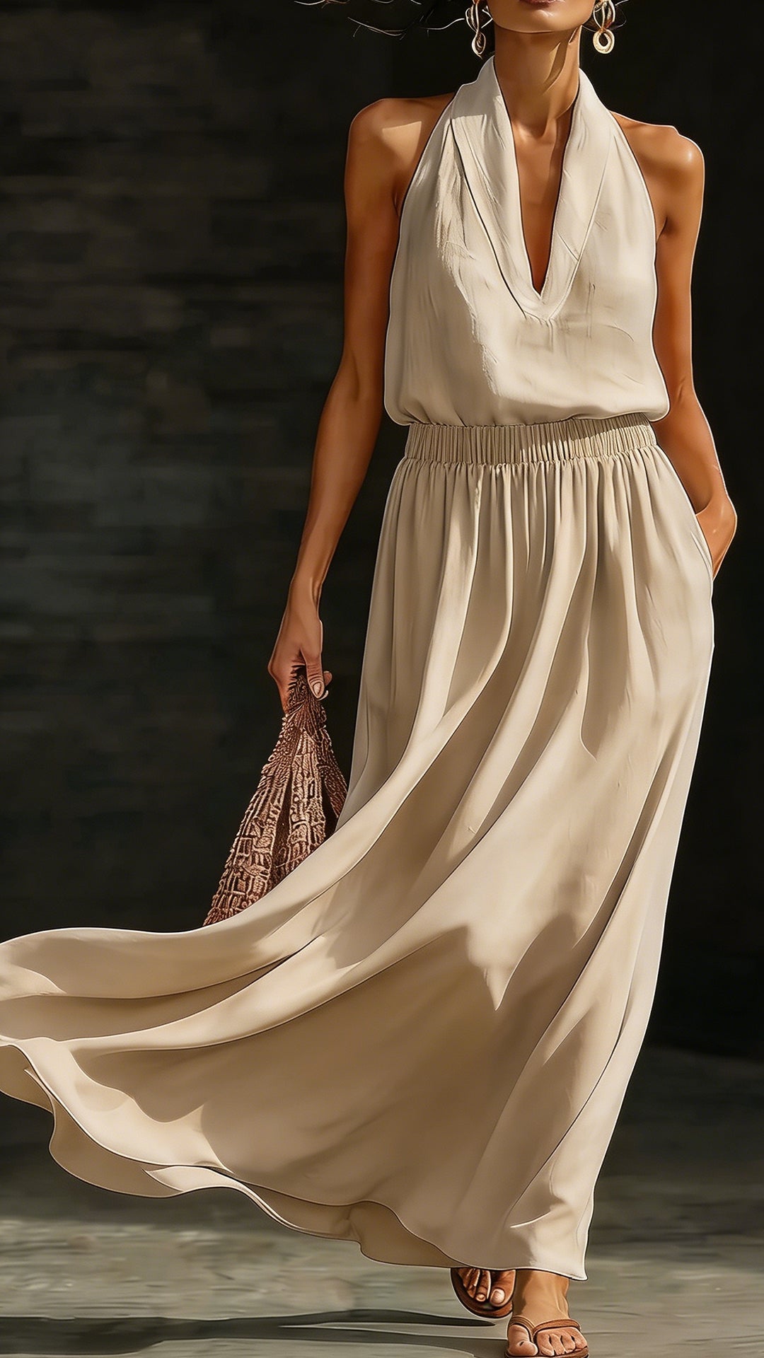 Plus-Size Friendly: Casual, Comfortable, and Minimalist Linen Two-Piece Set (Top & Skirt)