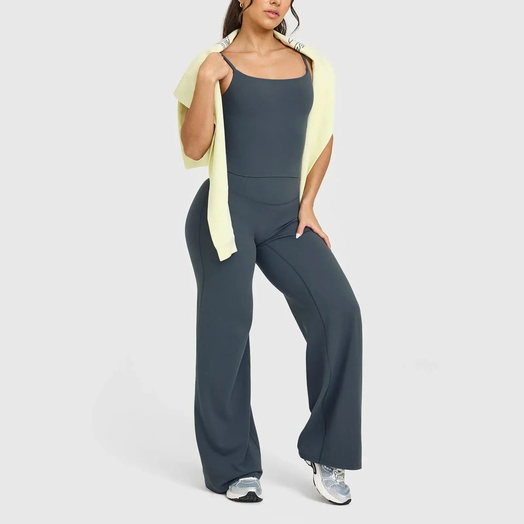 Women's Casual Pants | High Waisted | Loose-Fitting Wide Leg | Yoga | Comfortable Elastic Stretch | Straight Leg Hem
