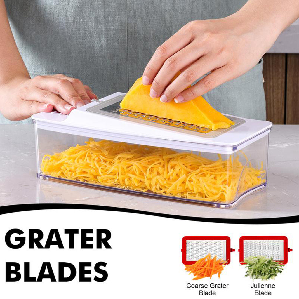 8-in-1 Multifunctional Vegetable Chopper with Storage Container
