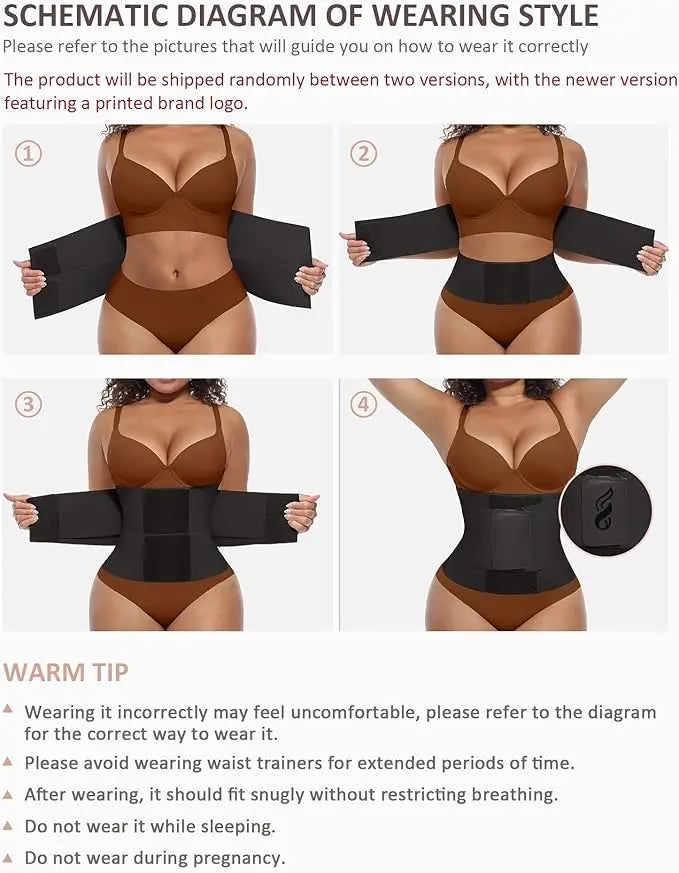 Waist-cinching shapewear with tummy control, three-layer wrapping, comfortable women's nylon fabric, adjustable, multiple colors available, suitable for holiday wear, comfortable women's fabric, sexy shaping waist belt.