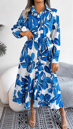 Women’s Floral Belted Dress