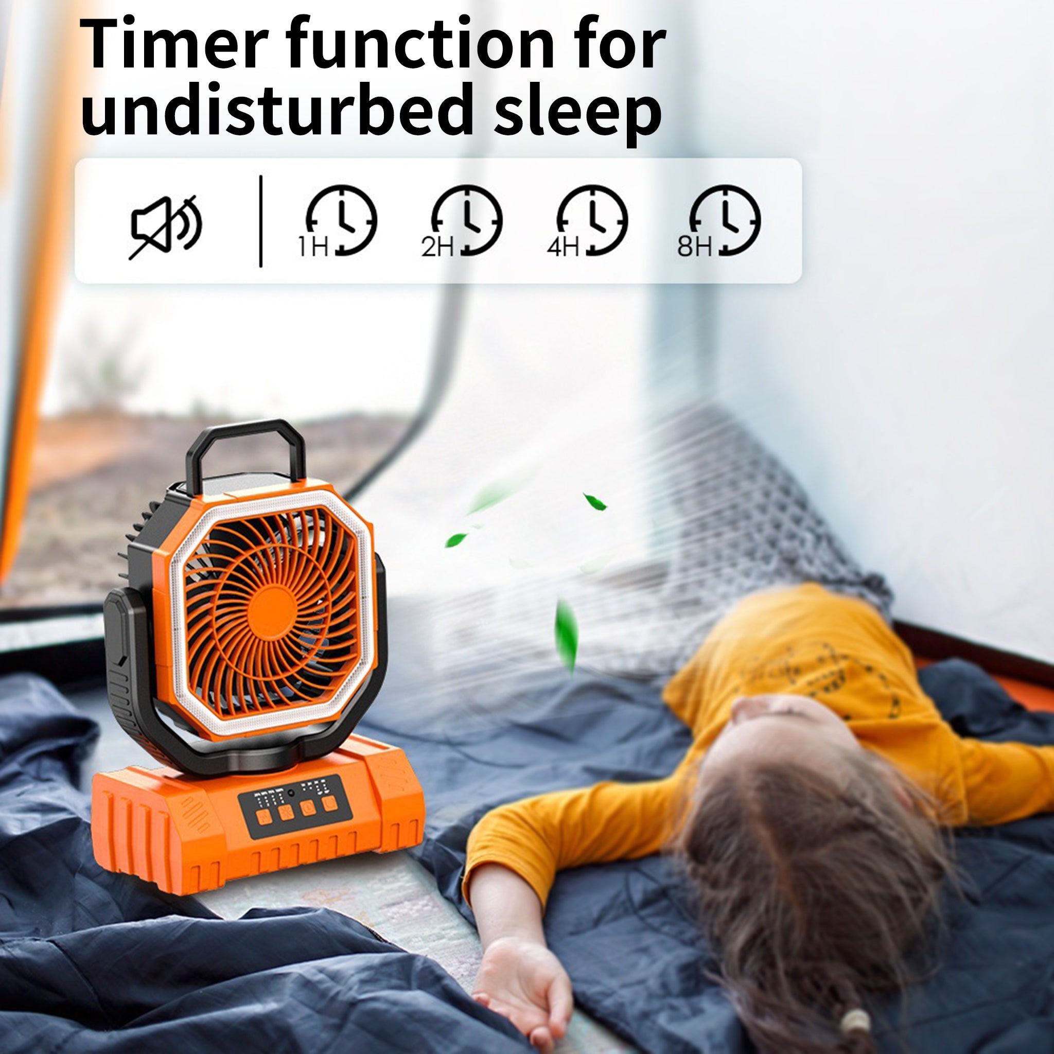 Portable Oscillating Camping Fan