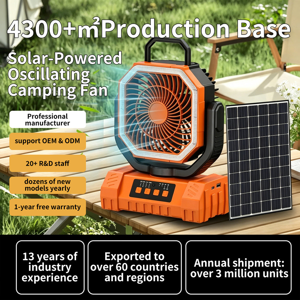 Portable Oscillating Camping Fan