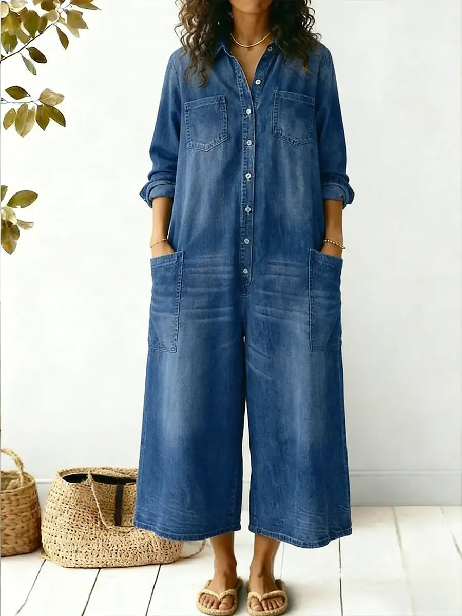 Women’s Cozy And Casual Cotton Jumpsuit