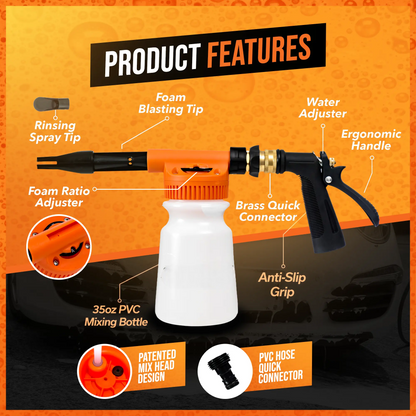 Foam Sprayer with Wash Mitt For Car Washing