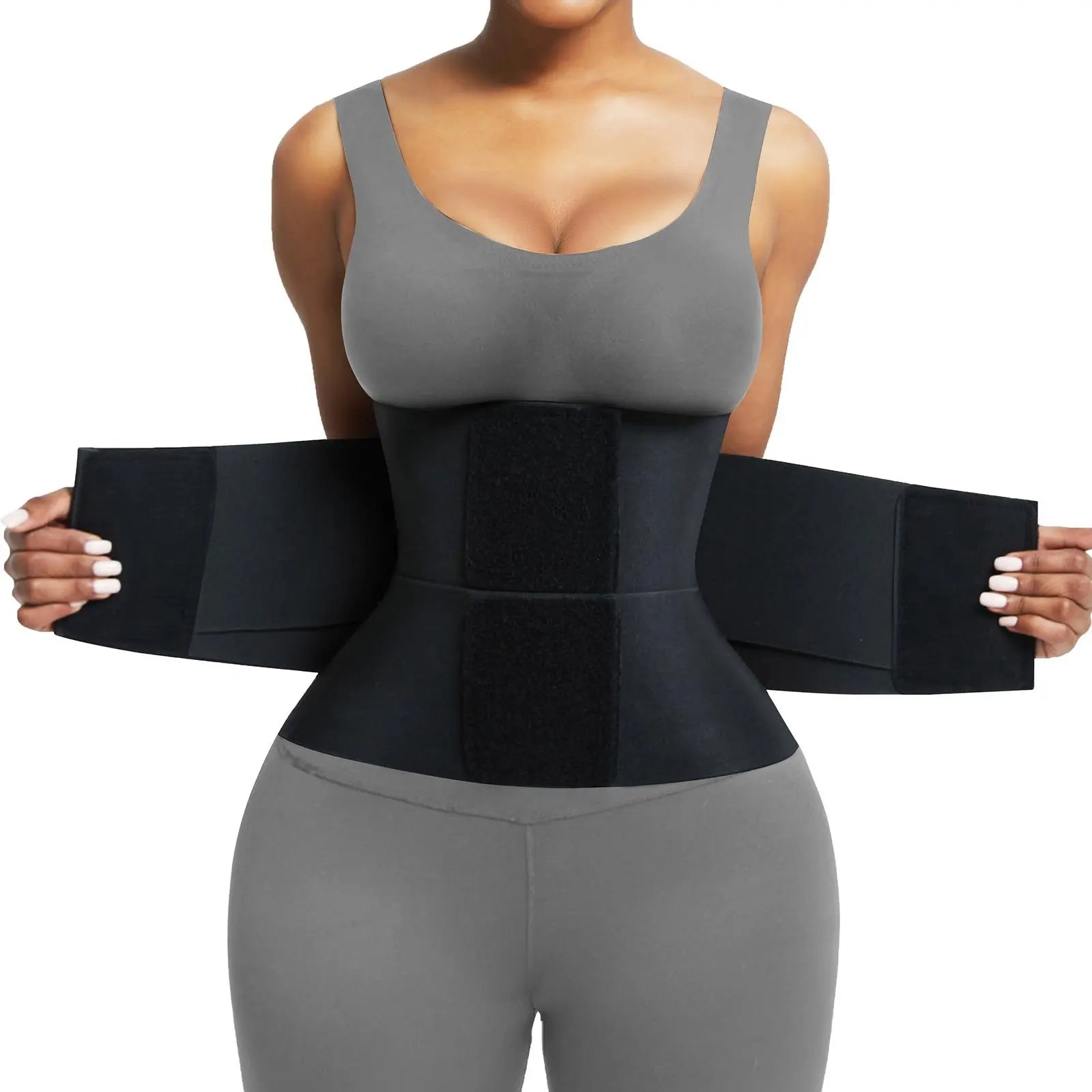 Waist-cinching shapewear with tummy control, three-layer wrapping, comfortable women's nylon fabric, adjustable, multiple colors available, suitable for holiday wear, comfortable women's fabric, sexy shaping waist belt.