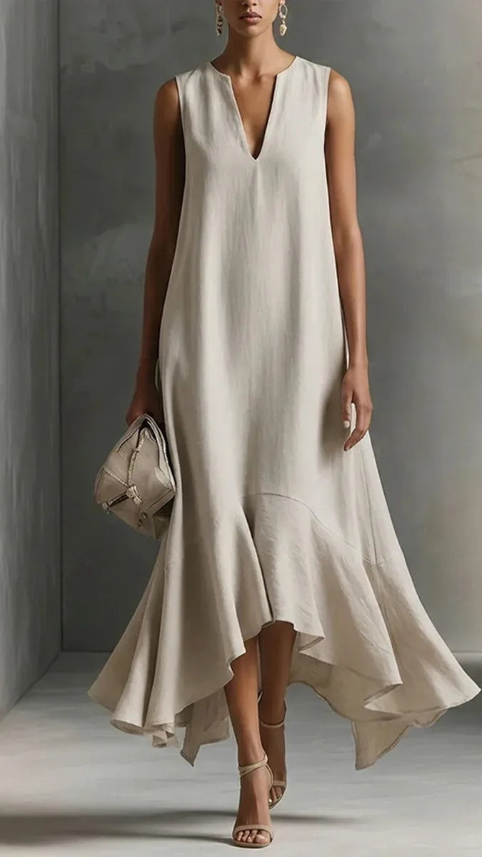 Women’s Elegant & Casual V-Neck Long Dress