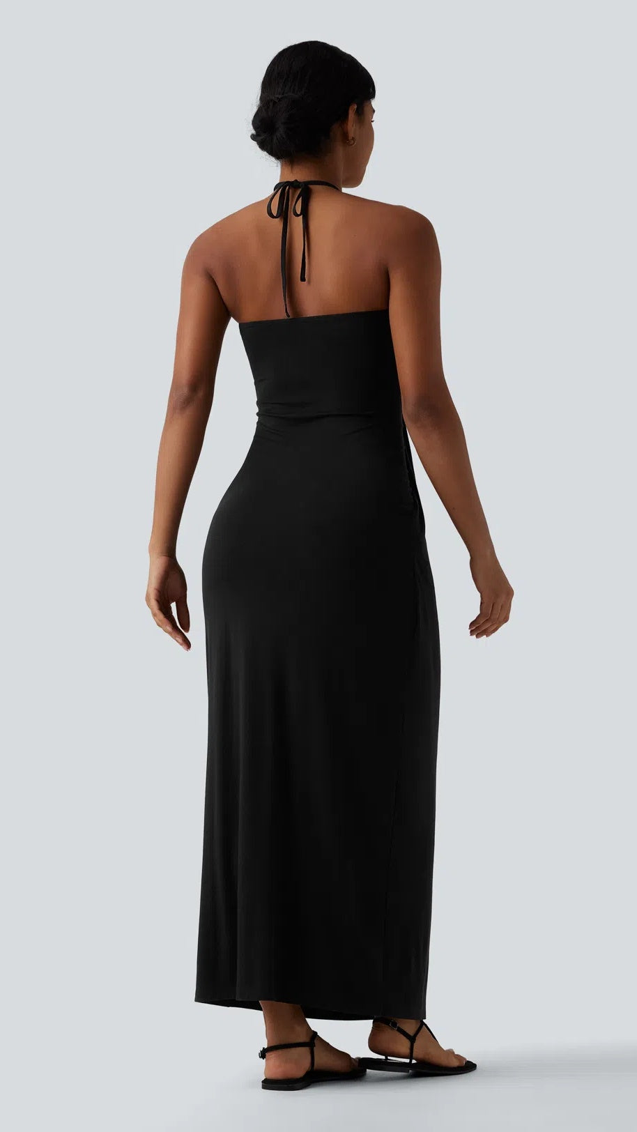 Women’s Halter-Neck Backless Maxi Dress