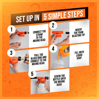 Foam Sprayer with Wash Mitt For Car Washing