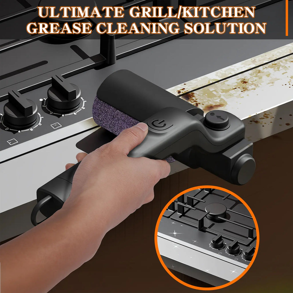 BBQ Grill Brush for Outdoor Grill, Cordless Electric Grill Cleaner,Rechargeable Grill Cleaning Brush,3 Powerful Speed BBQ Grill Brush for Outdoor Grill, 180%Adjustable