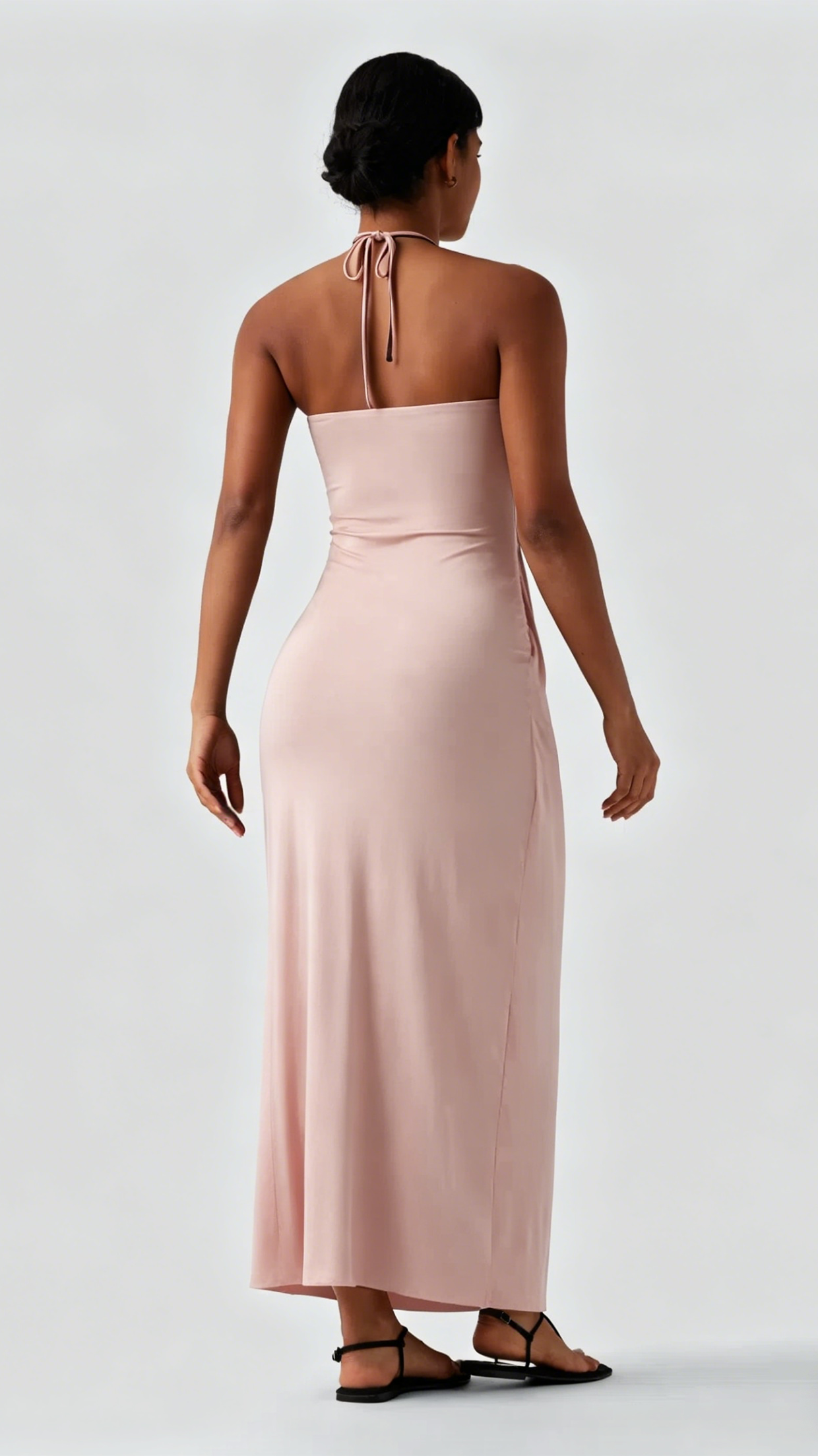 Women’s Halter-Neck Backless Maxi Dress
