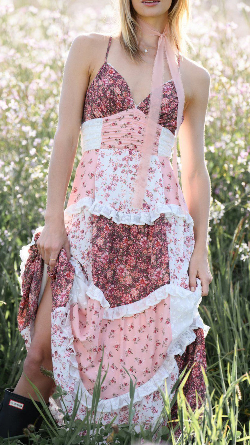 Women’s Floral Patchwork Cami Dress