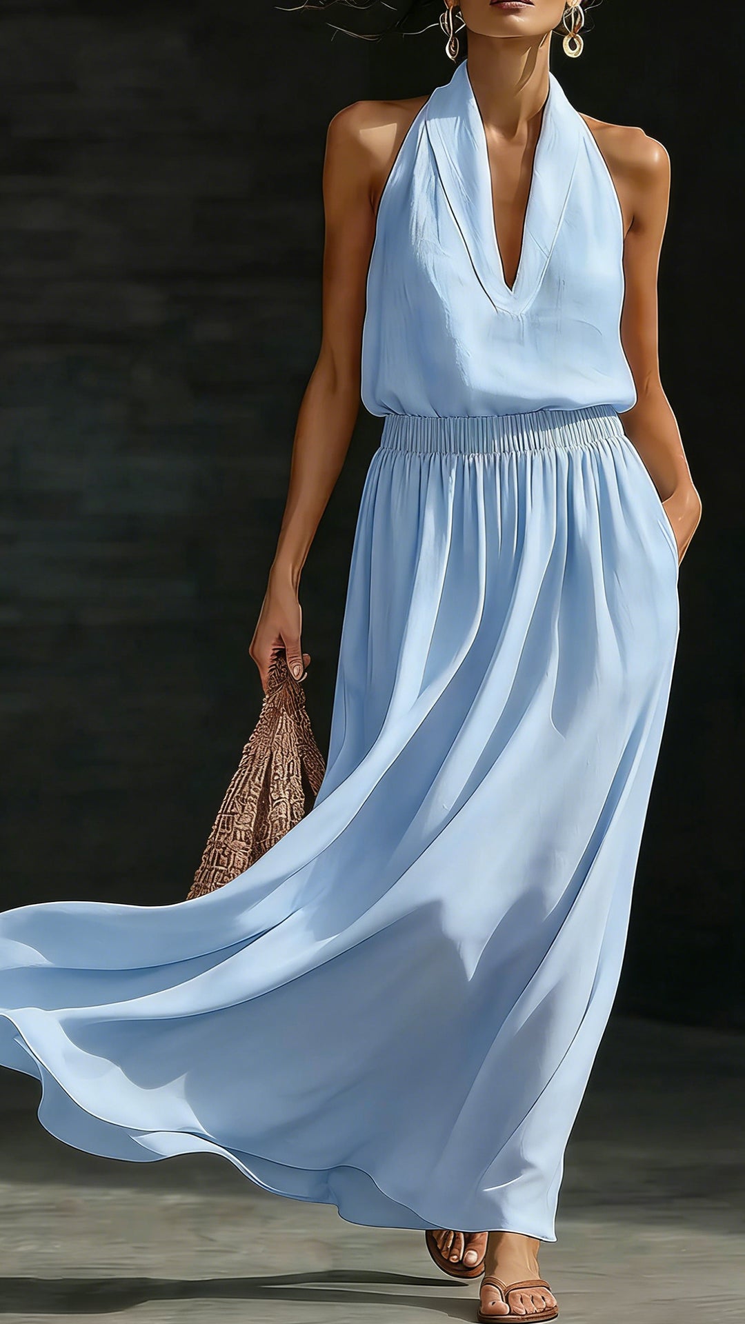 Plus-Size Friendly: Casual, Comfortable, and Minimalist Linen Two-Piece Set (Top & Skirt)