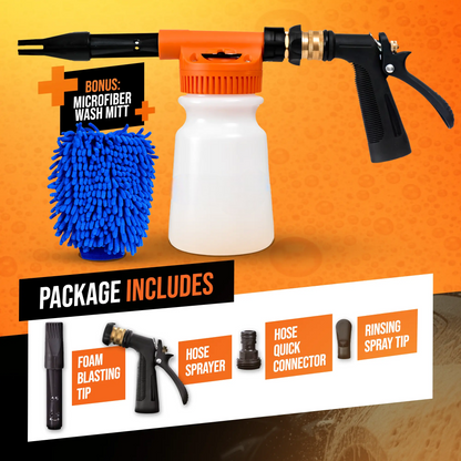 Foam Sprayer with Wash Mitt For Car Washing