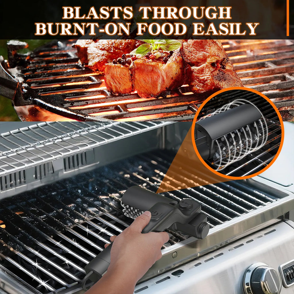 BBQ Grill Brush for Outdoor Grill, Cordless Electric Grill Cleaner,Rechargeable Grill Cleaning Brush,3 Powerful Speed BBQ Grill Brush for Outdoor Grill, 180%Adjustable