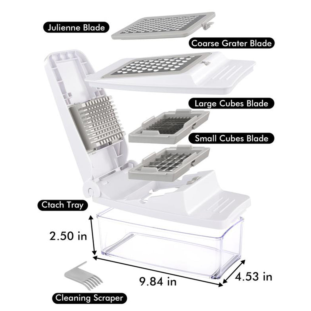 8-in-1 Multifunctional Vegetable Chopper with Storage Container