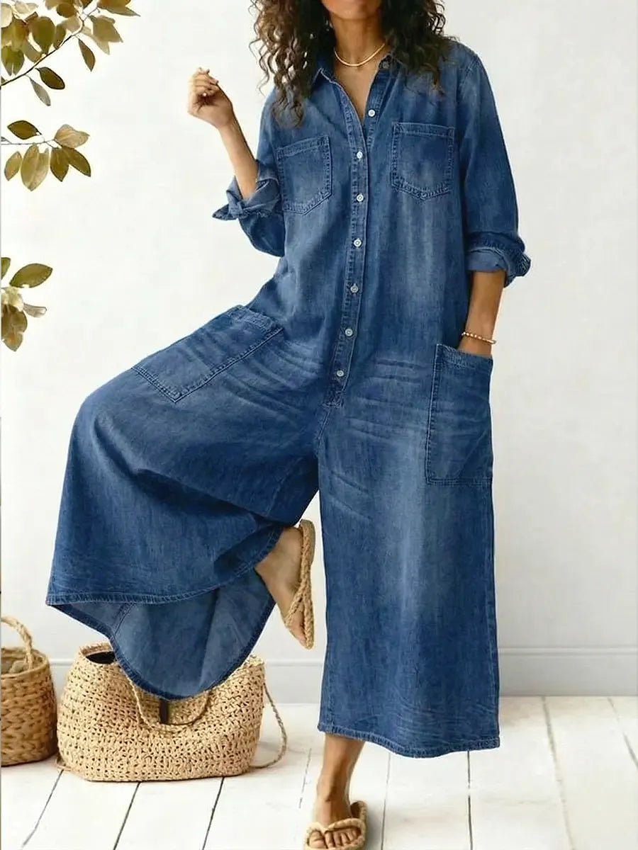 Women’s Cozy And Casual Cotton Jumpsuit