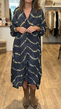 Women’s Elegant Bohemian-Style Striped Maxi Dress