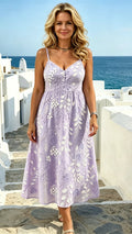 Women’s Printed Spaghetti-Strap Dress