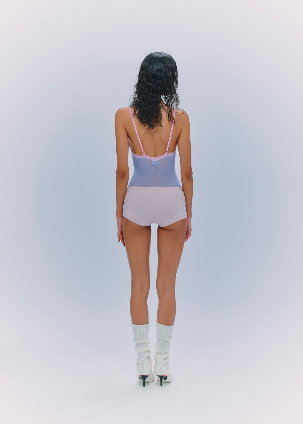Cami Lace Bodysuit Periwinkle
