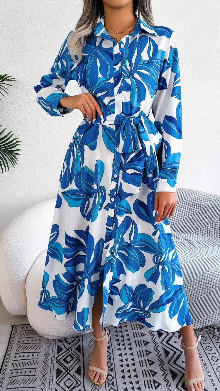 Women’s Floral Belted Dress