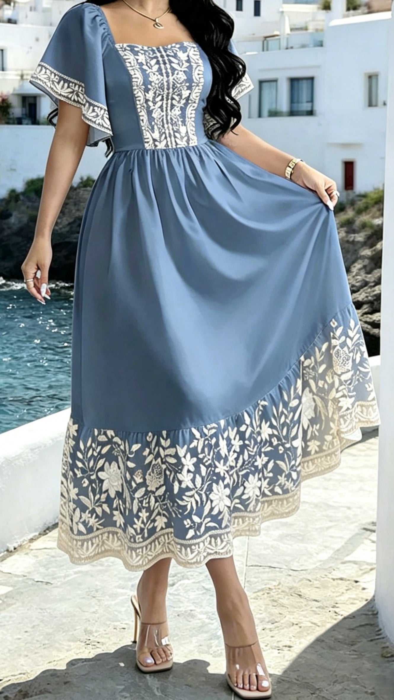 Women’s Elegant & Slimming Printed Dress