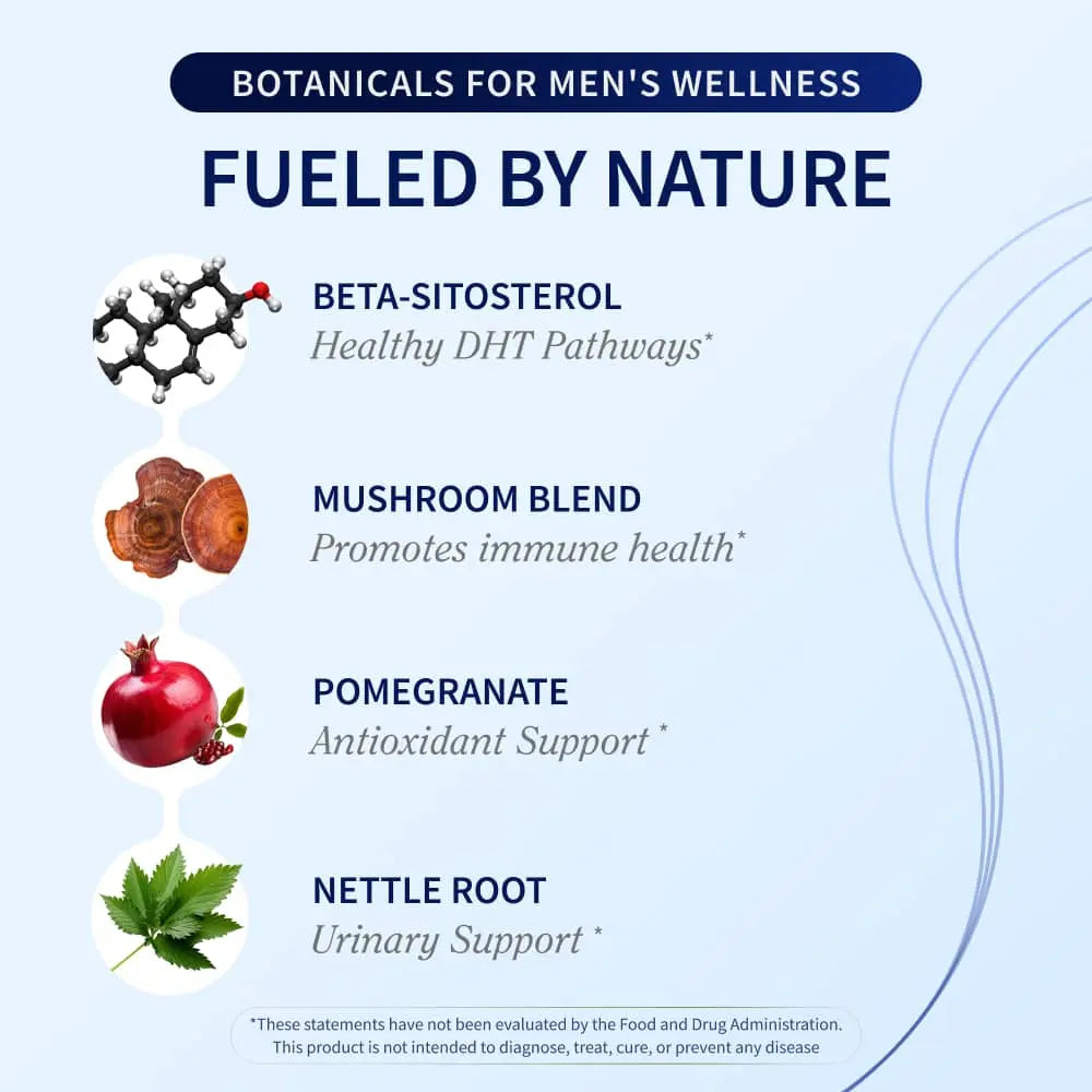 Prostate Health & Nitric Oxide Chews | Urinary Support | Blood Flow & Energy | Antioxidants | Mixed Berry Flavor