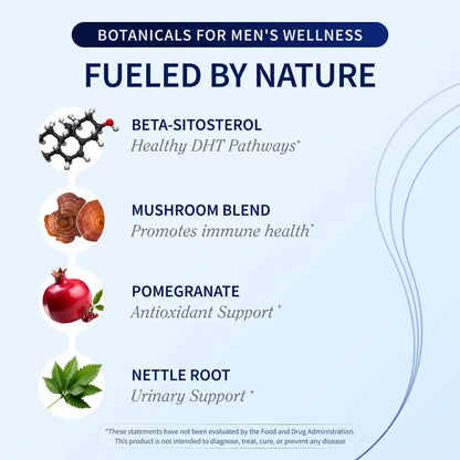 Prostate Health & Nitric Oxide Chews | Urinary Support | Blood Flow & Energy | Antioxidants | Mixed Berry Flavor
