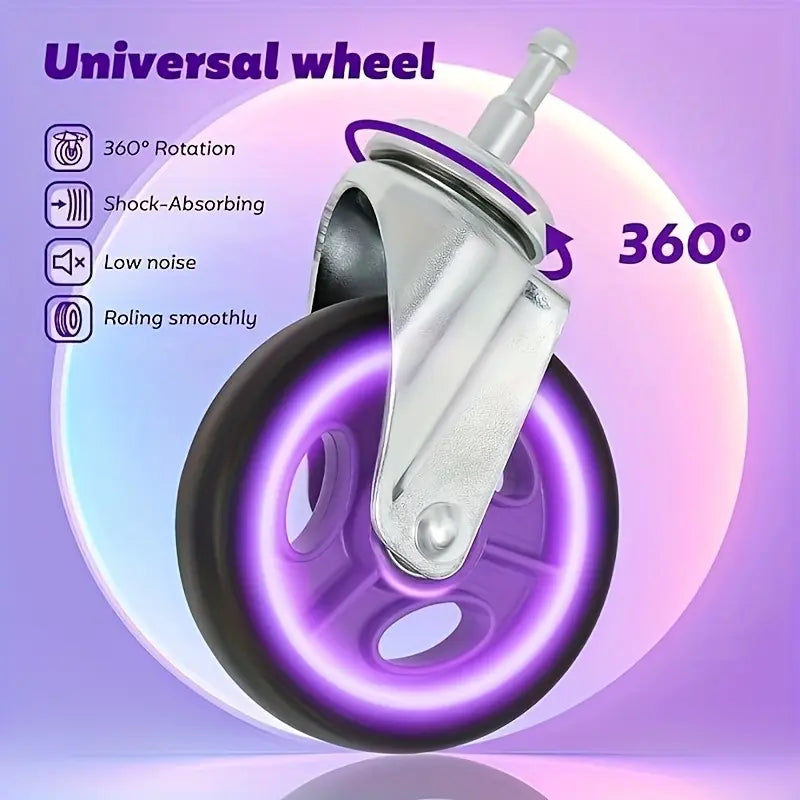 Multi use Functional Collapsible Carts,Mobile Folding Trolley,with Wheels & Removable Basket Carries,2 baskets included,Adjustable Foldable rolling trolley for home,grocery,supermarket. Lightweight,Purple Trolley Storage Crate Portable Convenience cart
