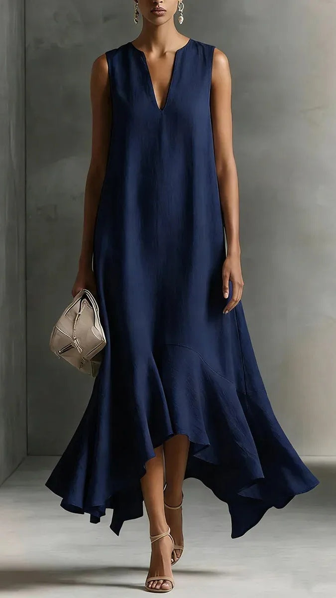 Women’s Elegant & Casual V-Neck Long Dress