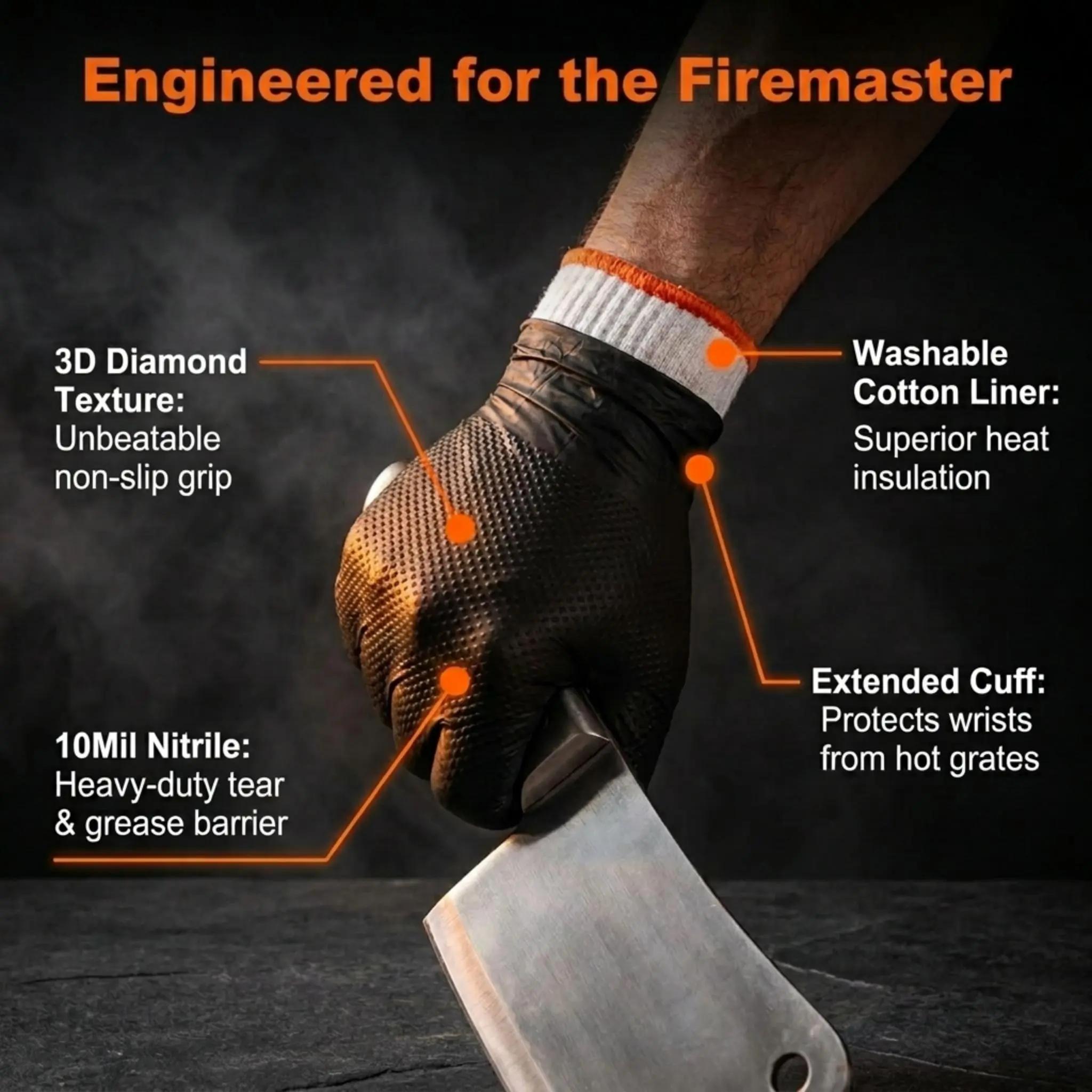 BBQ Grease-Resistant Disposable Grill Gloves