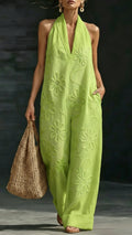 Women’s Minimalist Elegant and Comfortable Floral Jumpsuit