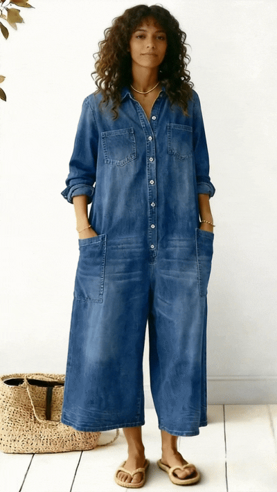 Women’s Cozy And Casual Cotton Jumpsuit