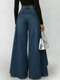 Women’s High-Waisted Relaxed Wide-Leg Jeans – Effortless Everyday Comfort